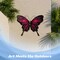G128 Butterfly Metal Wall Art Decor | Pink Butterfly Indoor Outdoor Wall Art Hanging Decor for Bedroom, Living Room, Garden, Patio